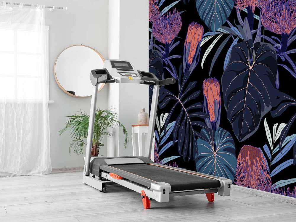 Pattern with tropical plants