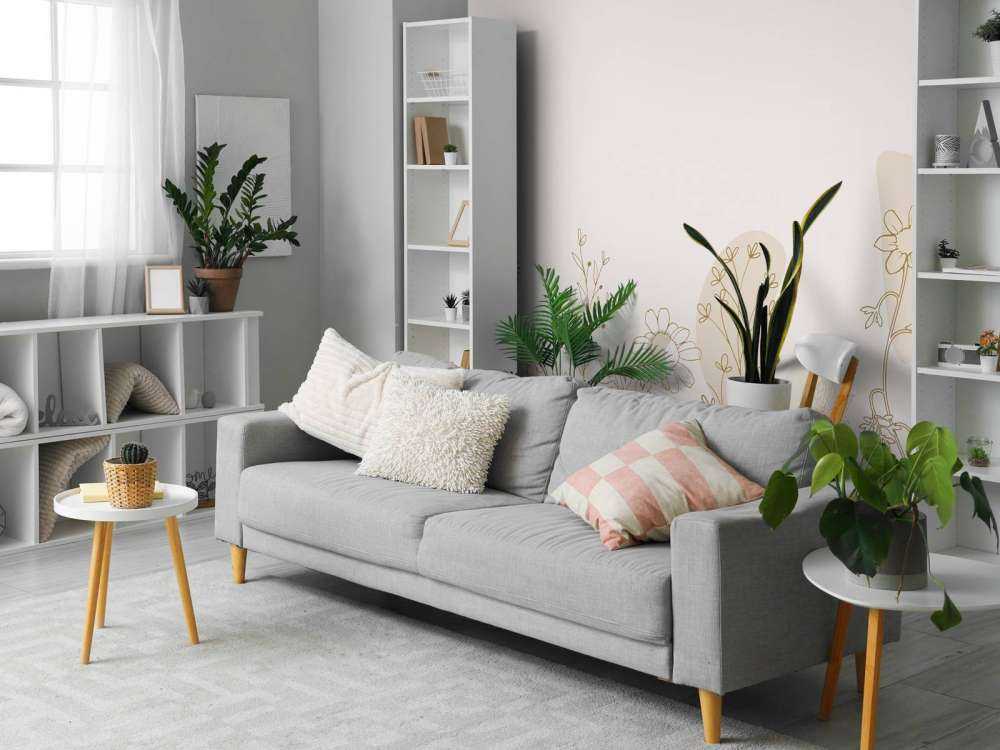 Flower field high beige and nature colours