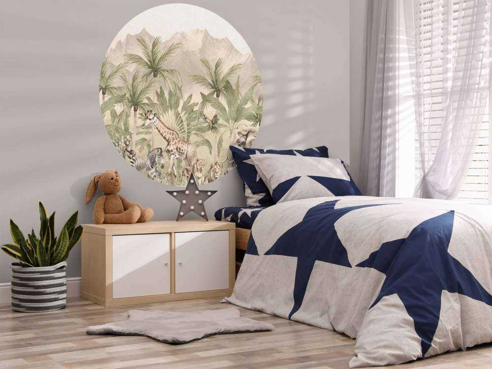 Mountain scenery with animals