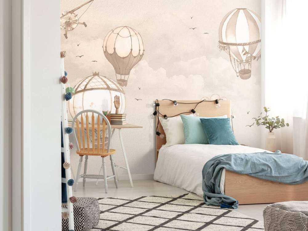 Sky Balloons in taupe