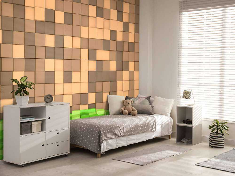 3D Minecraft landscape with brown blocks