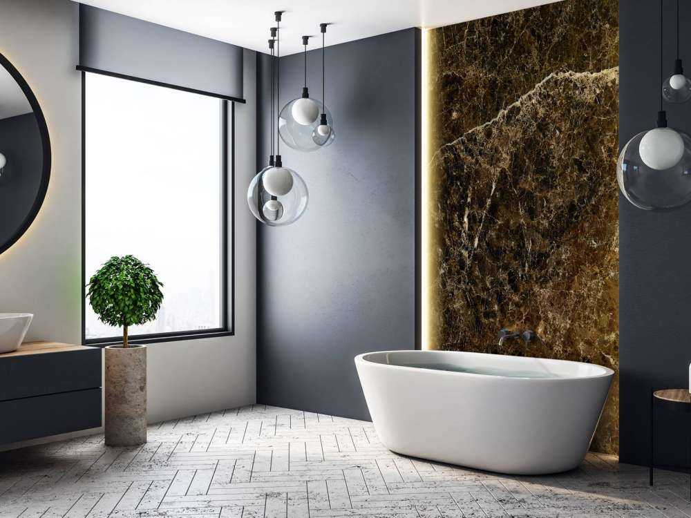 Marble with gold structure