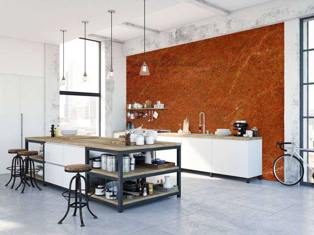 Orange marble