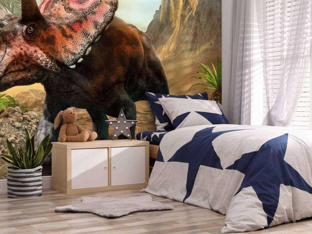 Torosaurus in the forest