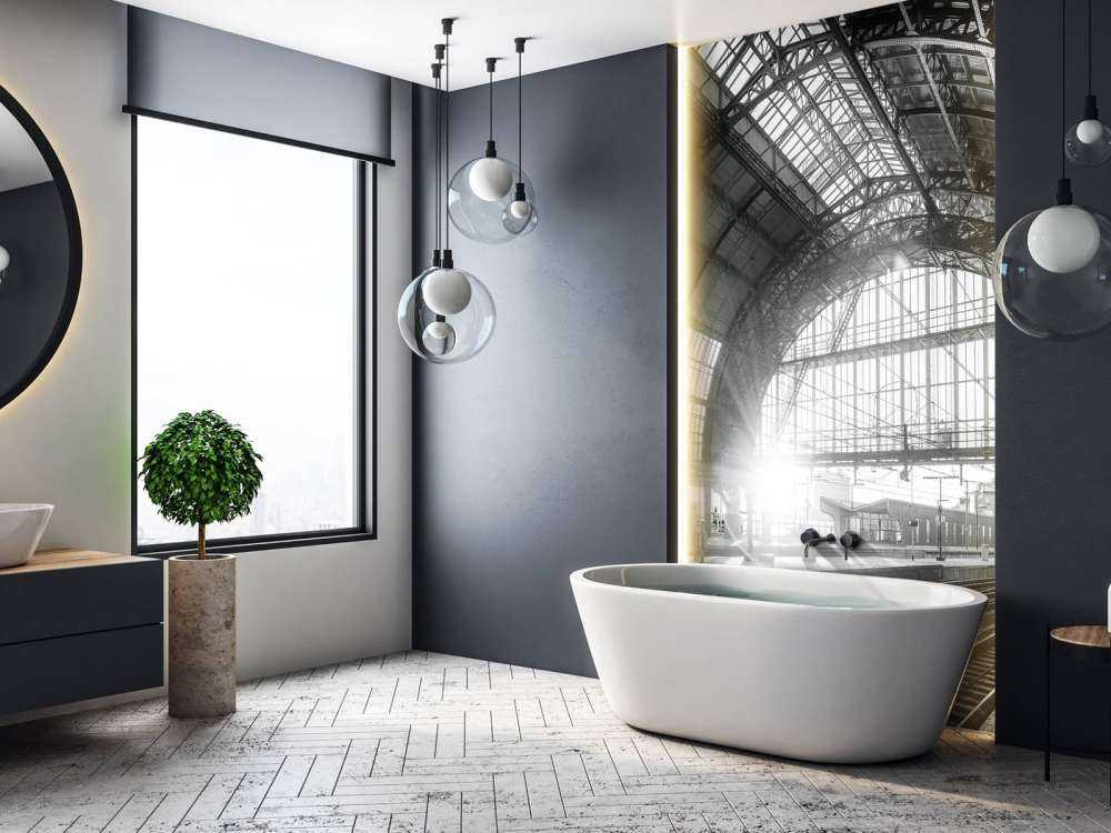 Sunrise on a station in black and white