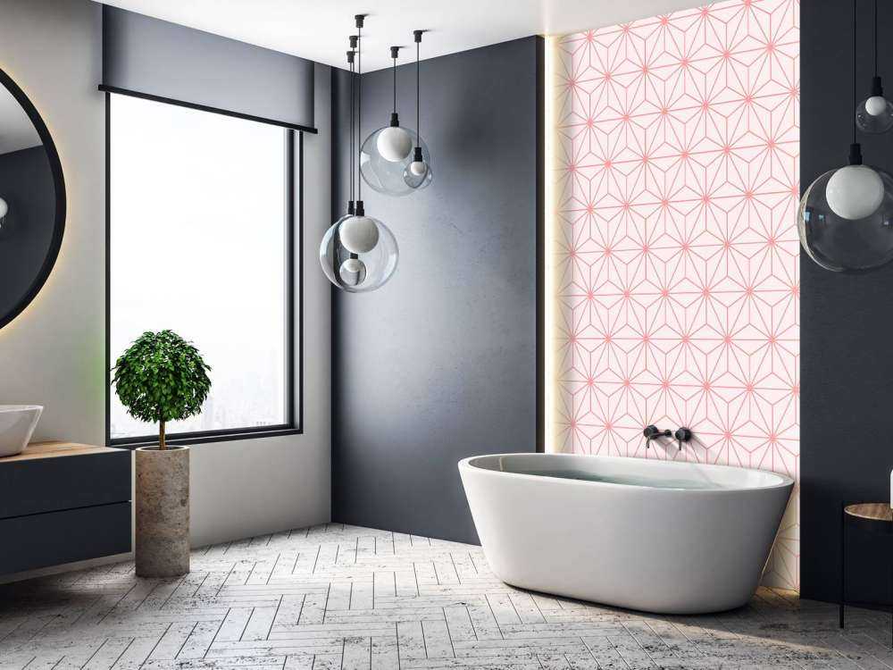 Geometric stars, white