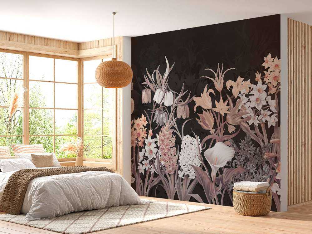 Spring Flowers - Vintage Sepia