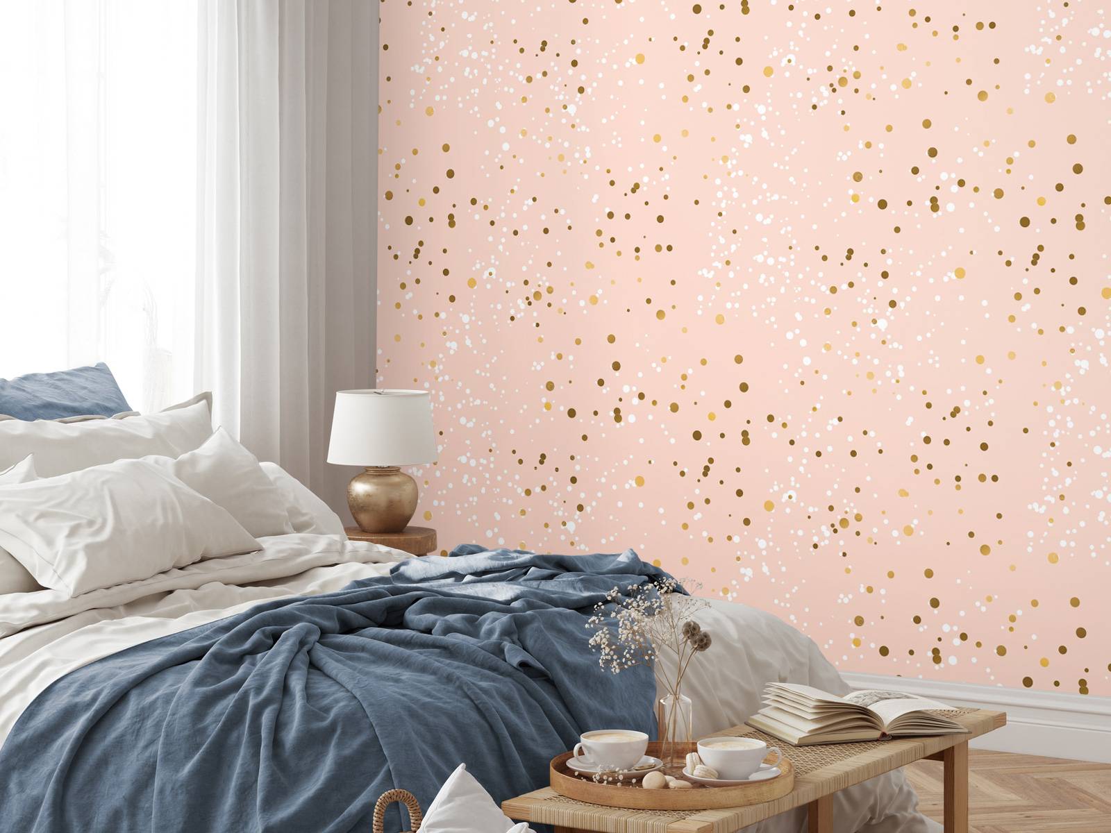 Golden glitter pattern