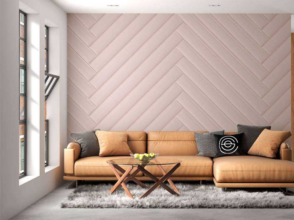 Pink herringbone
