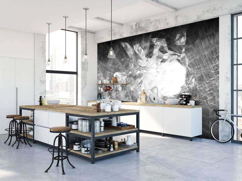 High-tech portaal in zwart-wit