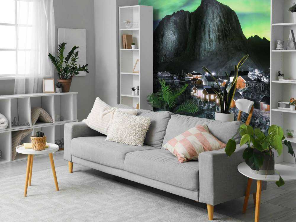 Northern lights above Hamnøy