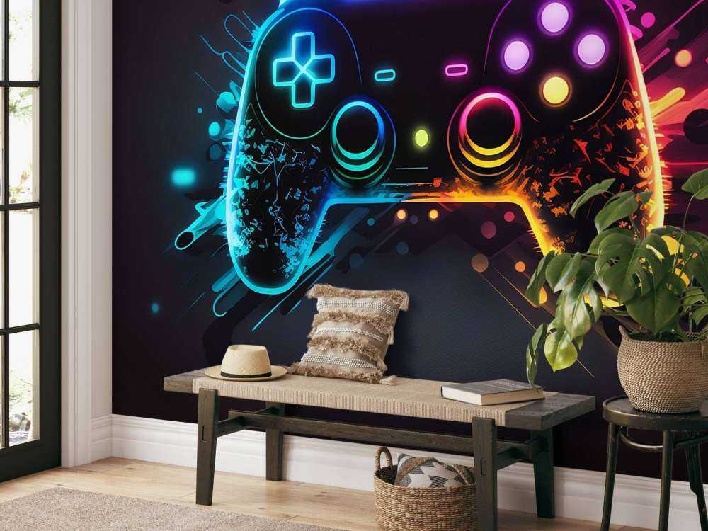 Neon Gaming Explosion