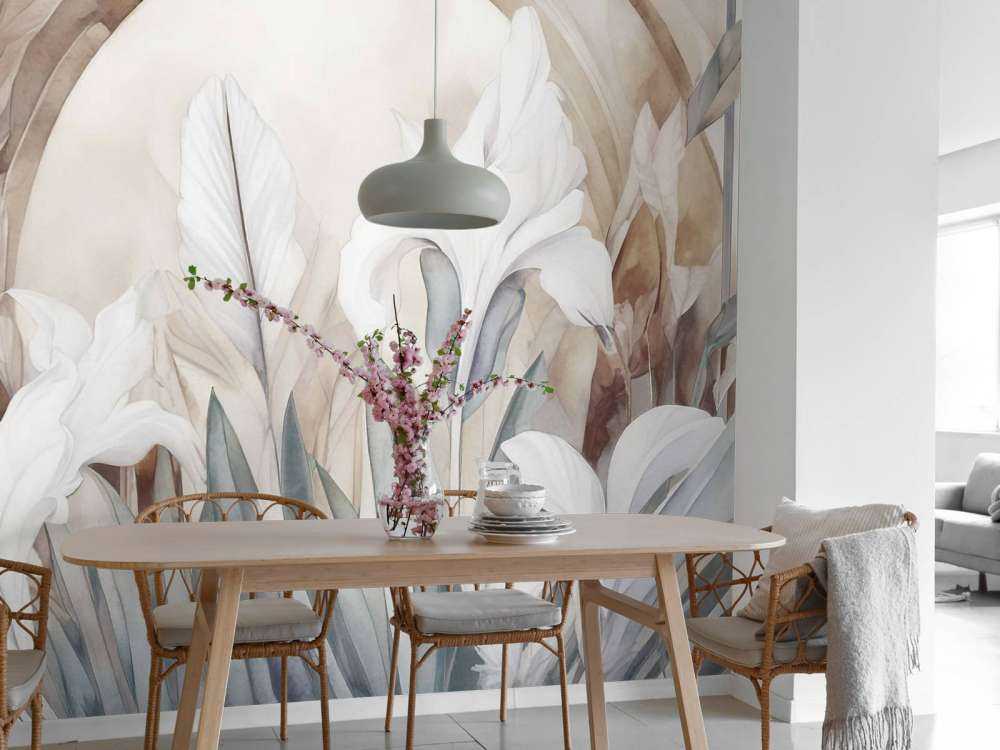 Irises at Sunrise Grey