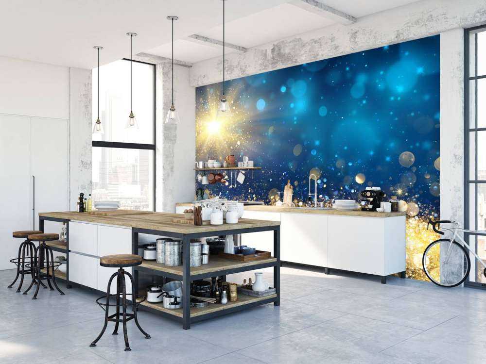 Star in shimmering night