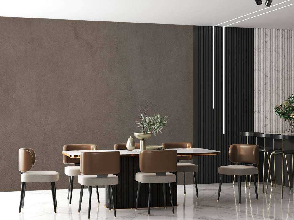 Taupe leather
