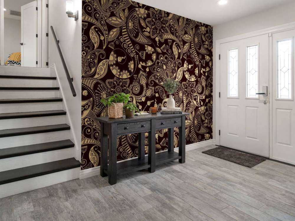 Golden flower patterns