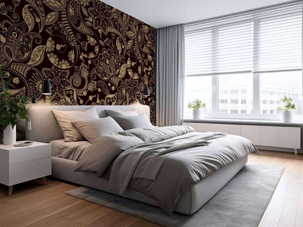 Golden flower patterns