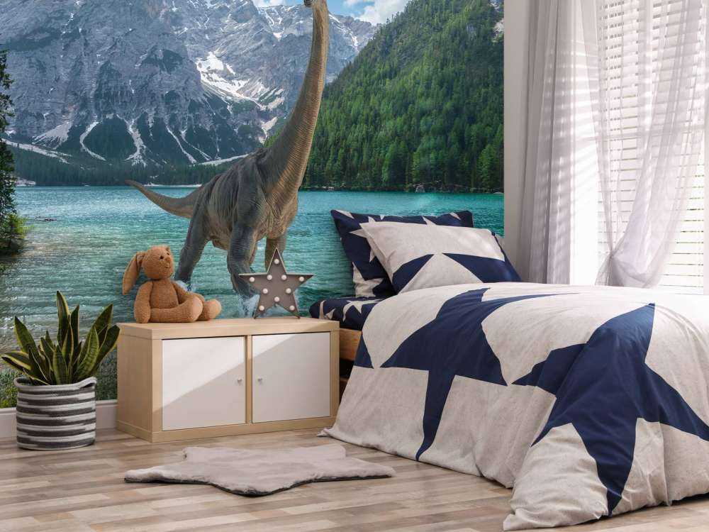 Brachiosaurus in water