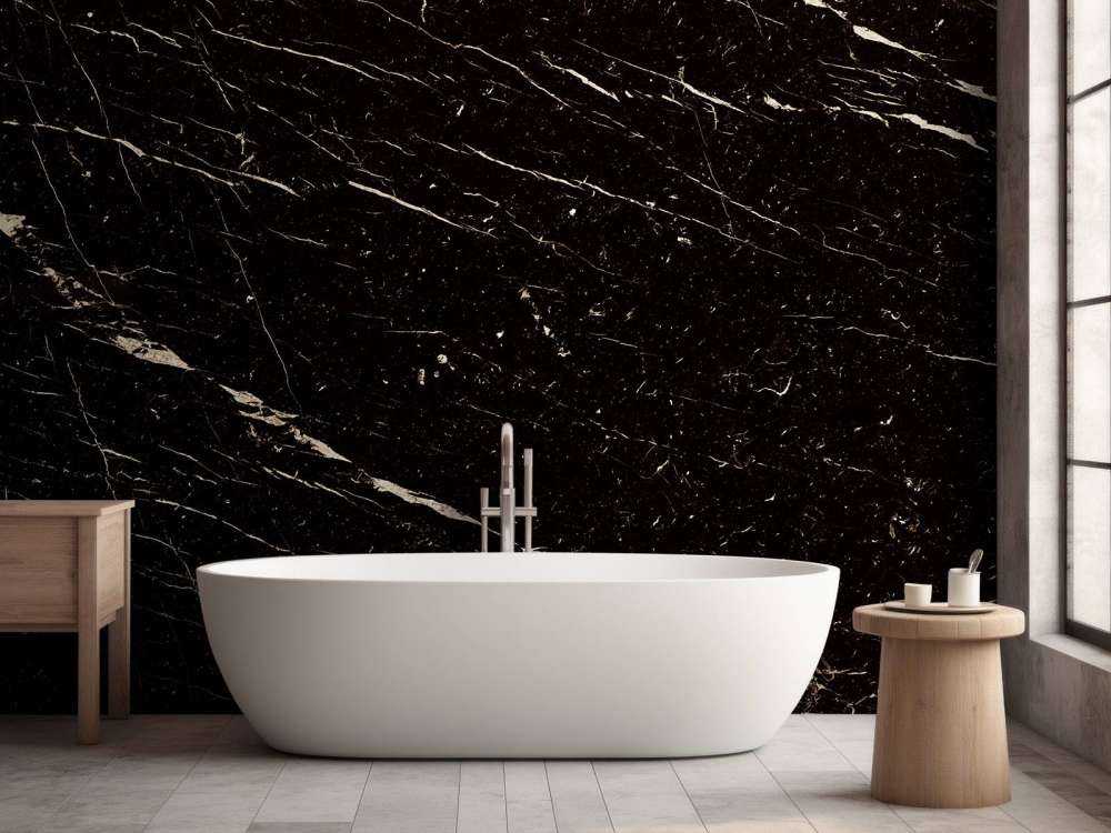 Dark marble with light structure