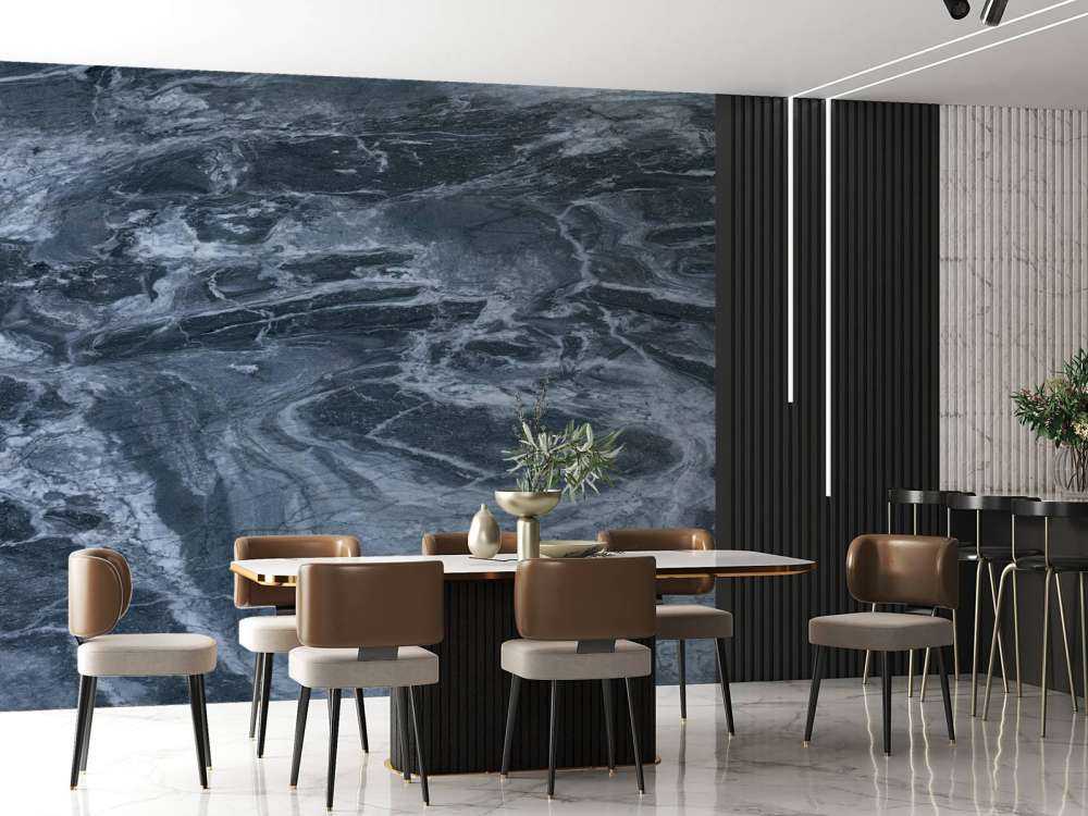 Marble with blue tone