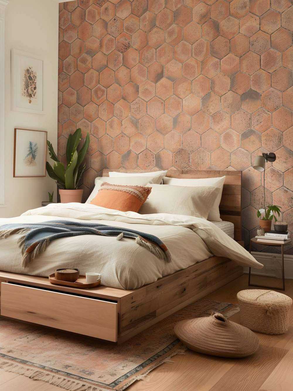 Unpolished stone floor