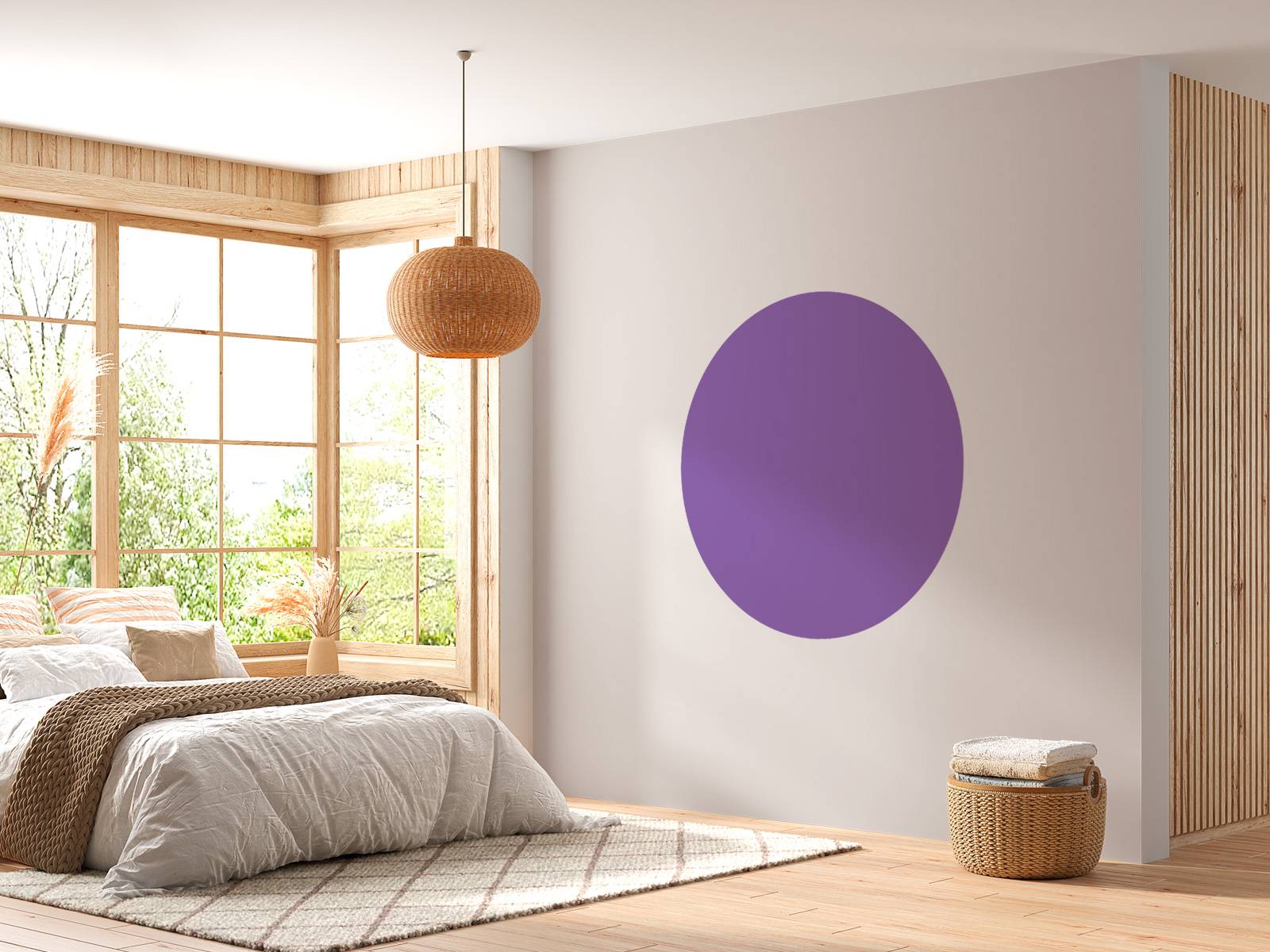 75 Bedroom with Purple Walls Ideas You'll Love - December, 2025 | Houzz, image size:1600x1200