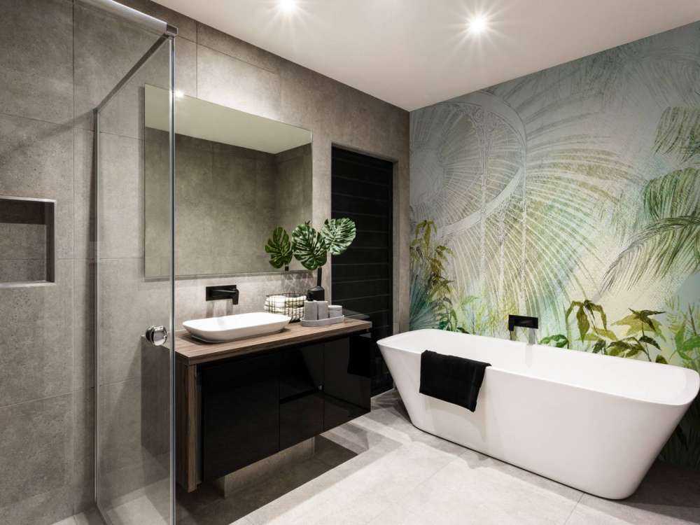 Greenhouse with tropical plants