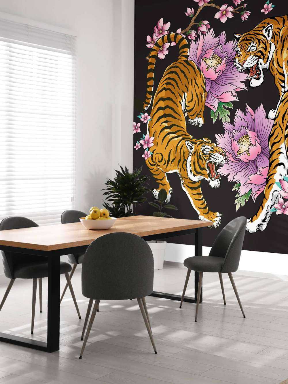 Tijgers en bloemen