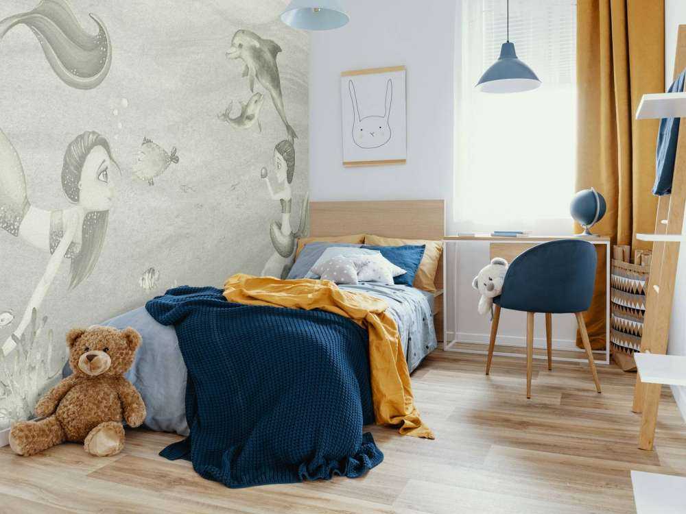 Mermaids world in green