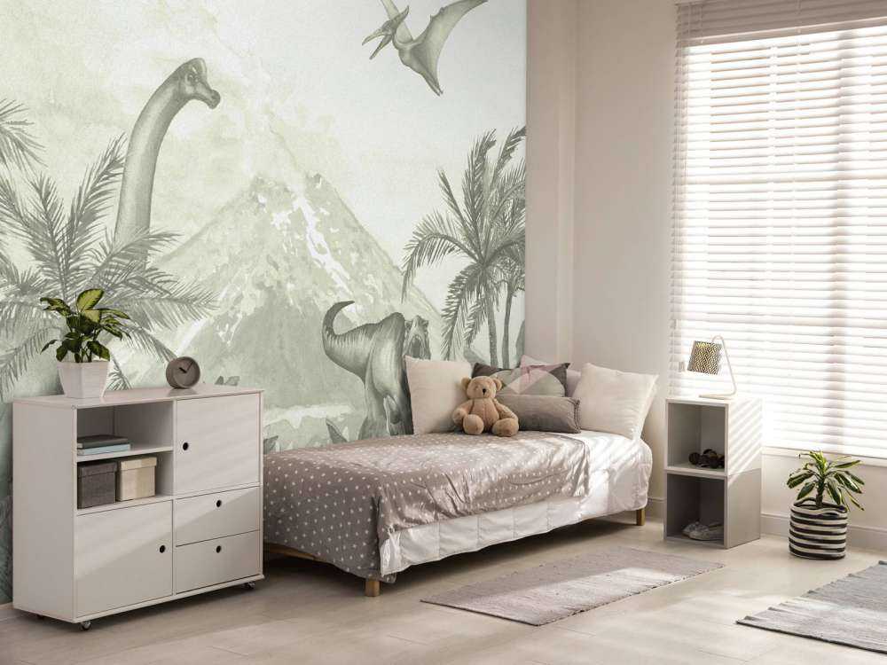 Various dinosaurs in green