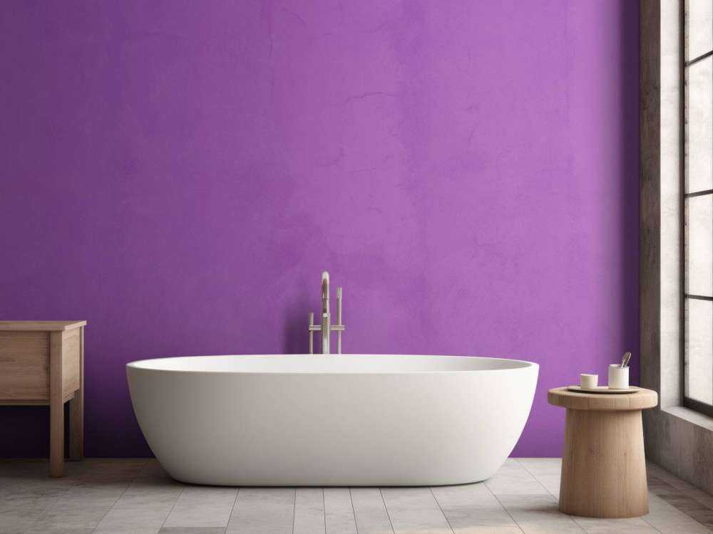 Violet purple concrete