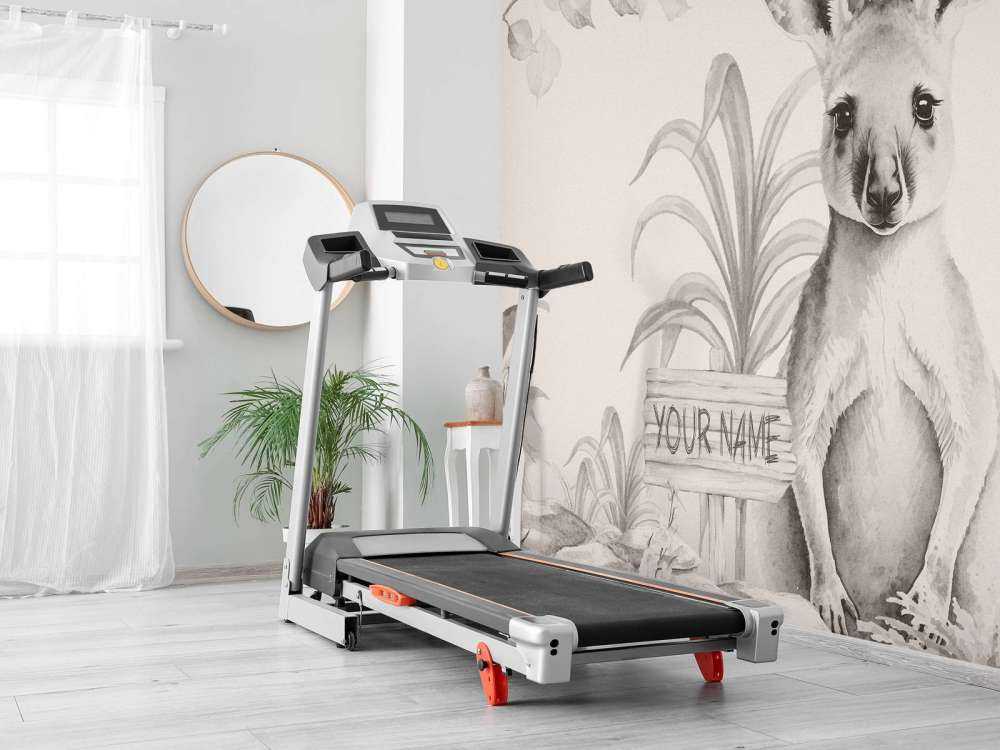 Baby kangaroo in the jungle beige