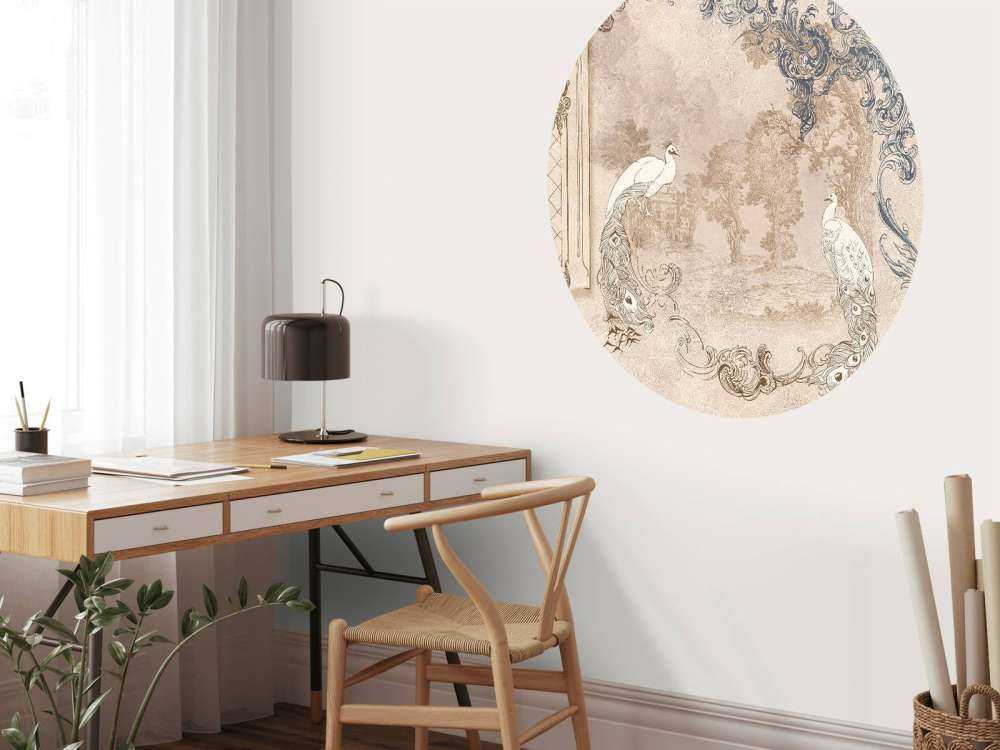 Baroque Peacock Splendor from a Modern Perspective