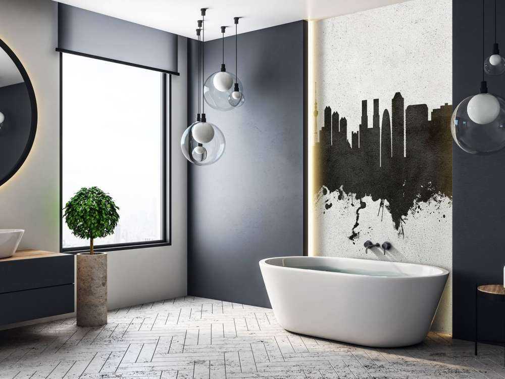 Watercolor skyline, Tokyo