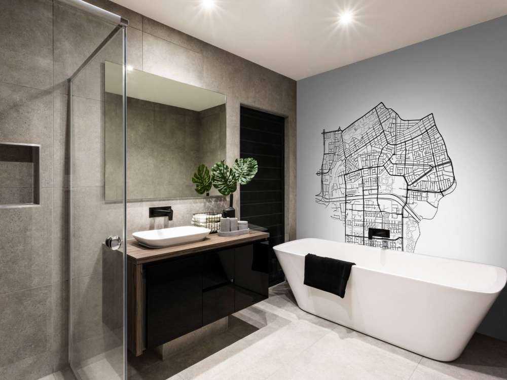 Plattegrond Amsterdam zuid, wit