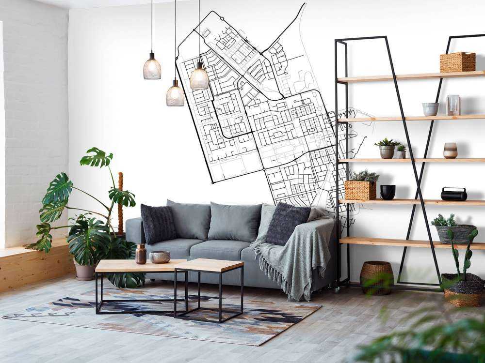 Plattegrond van Zeewolde, wit 