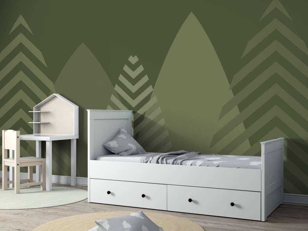 High mountains, green