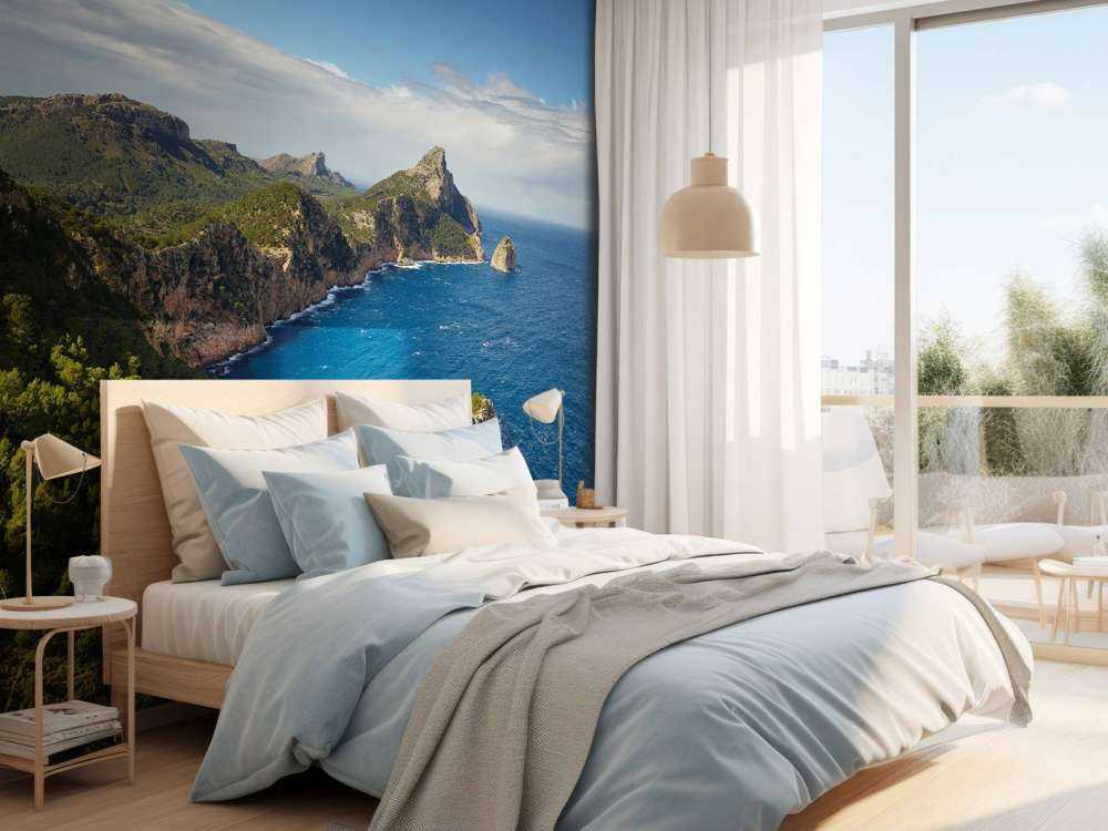 Flared rock in the sea