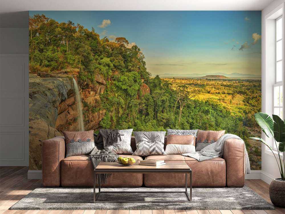 Waterfall at a cliff