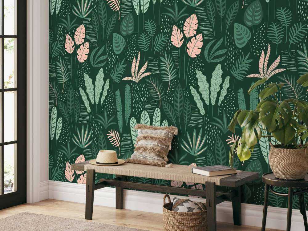 Cheerful leaf pattern