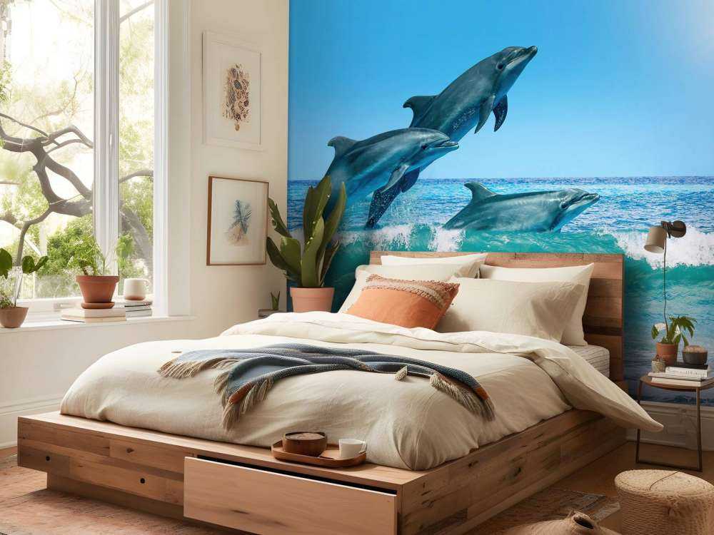 Dolphins at the coast