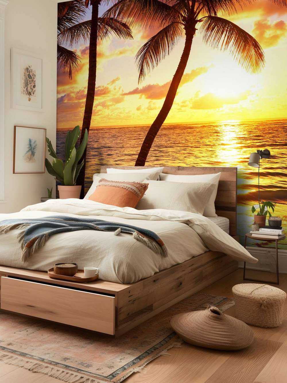 Colourful beach