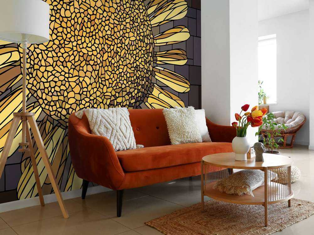 Yellow chamomile flower