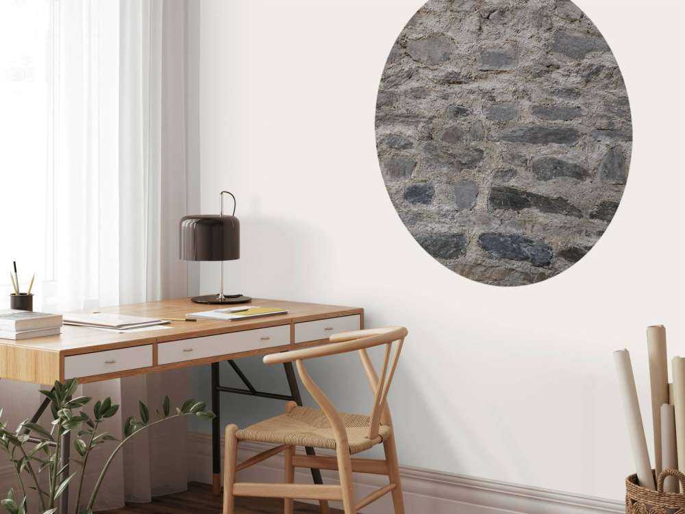 Wall with rough stones