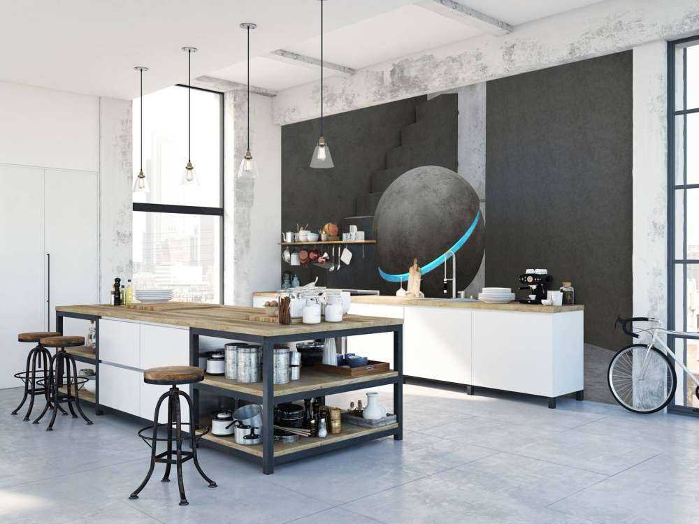 Staircase with a 3D ball