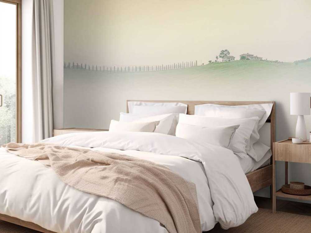 Foggy Italian landscape