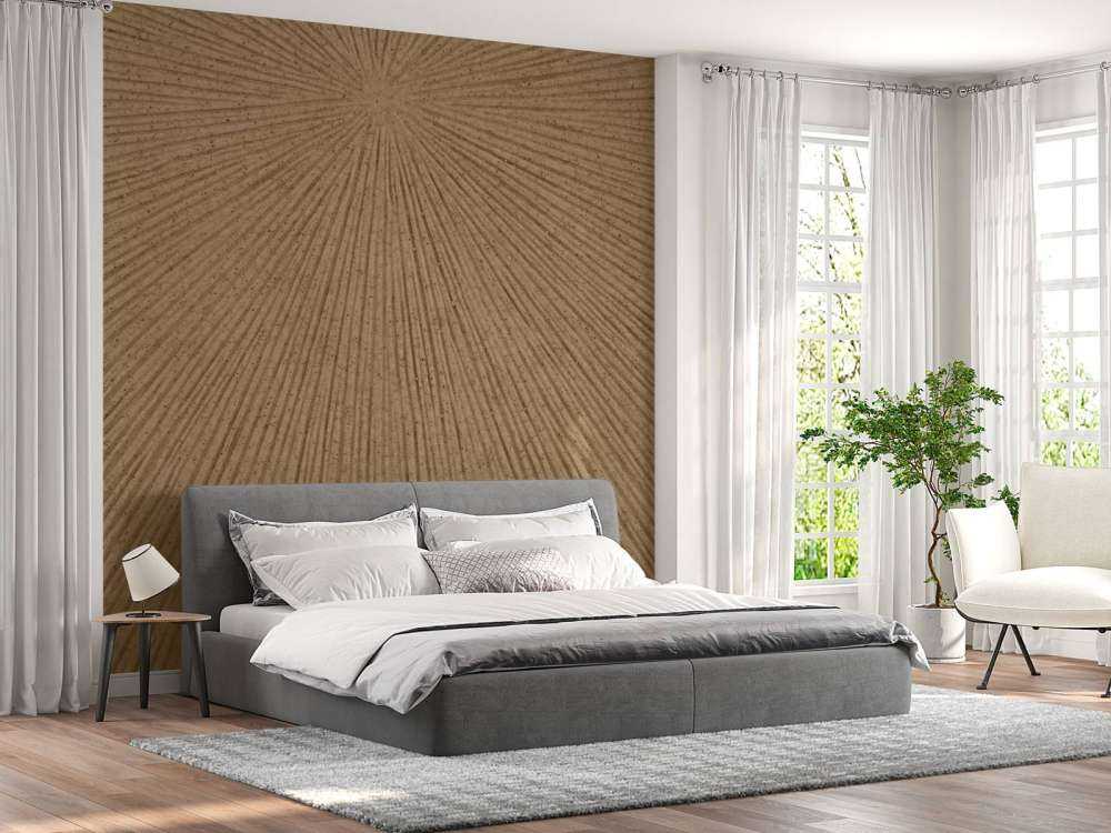 Structure with lines in gold brown