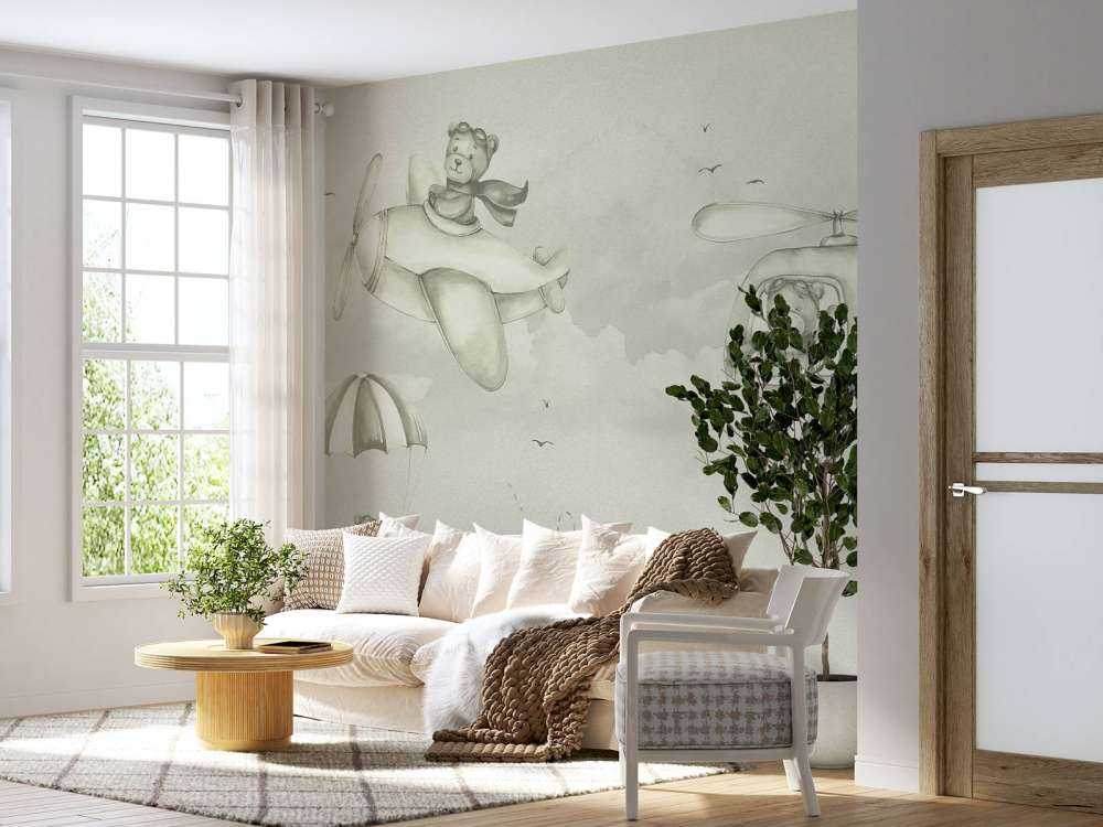 Bear pilots in green