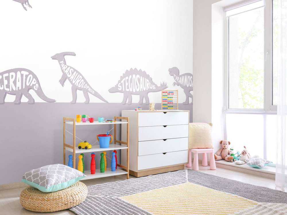 Dinos with text in pink