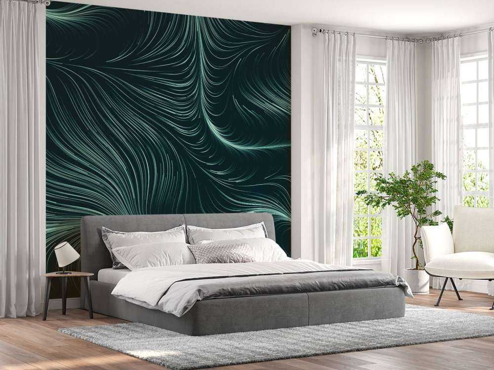 Green illuminated lines